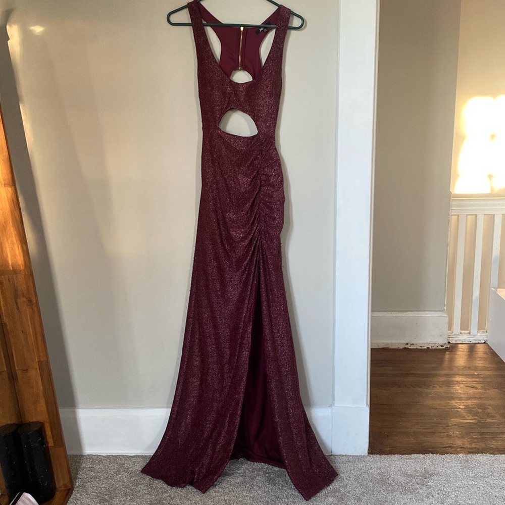 Open Midriff Prom Dress